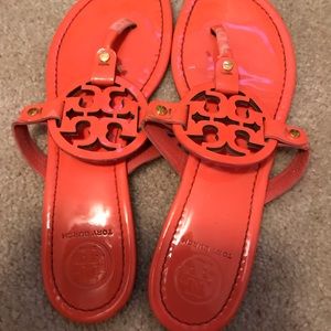 Orange Tory Burch Sandals